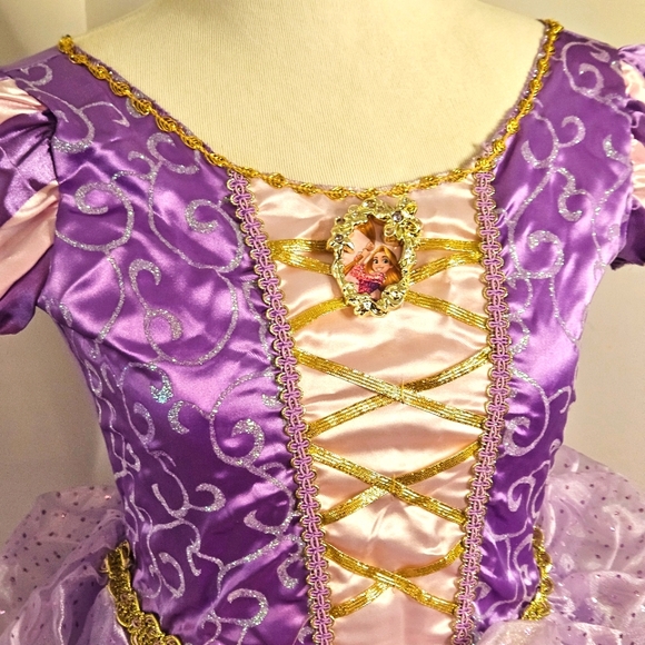 Disney Princess Rapunzel Costume Size 7/8 Medium‎ Purple Gown - Picture 2 of 14